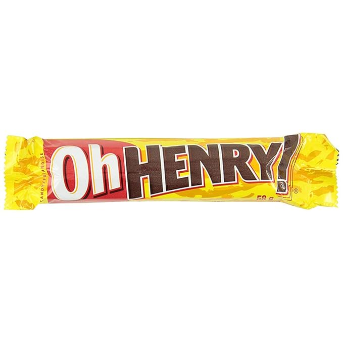 CandyLab Oh HENRY! Chocolate Candy Bars Caramel 32.64 Ounce
