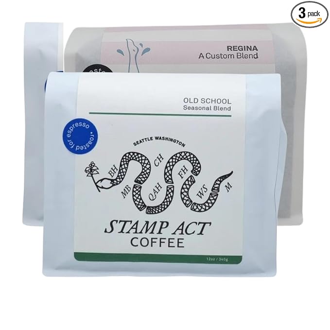 Bean Box Sampler - Roasted by Stamp Act 3-Pack Whole Bean Coffee Gourmet Coffee