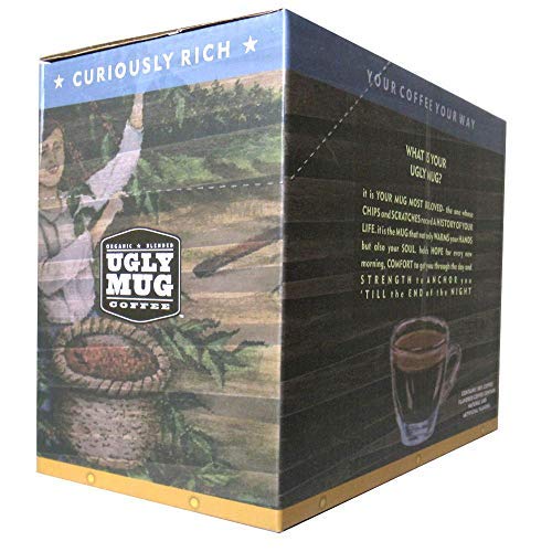 Ugly Mug Coffee Signature Organic Flavored Single Serve Bio-degradable UGLY CUPS (Keurig Compatible) | Sea Salt Caramel Flavored (96 Pack)