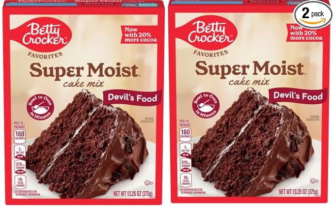 Pack Of 2 Devil's Food Cake Mix 13.25 oz