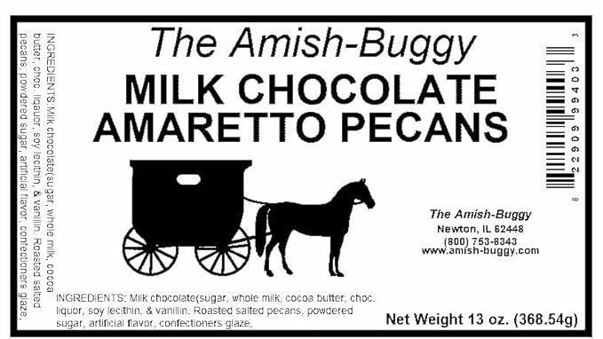 Arndts Fudgery Premium Chocolate Covered Candy (Milk Chocolate Amaretto Pecans (2-13 oz. Bags))