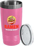 Ramen Lover Pink Edition Viking Tumbler 20oz - The divine noodle - Food Lovers chicken pumpkin vegan pantry spicy noodles