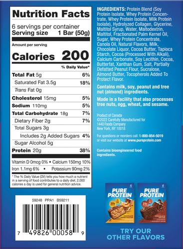 Pure Protein® Chewy Chocolate Chip 50 gram 6 count Multipack