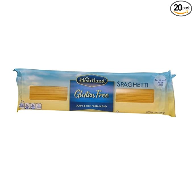 Heartland Gluten Free Spaghetti Pasta 12 Ounce -- 20 per case.