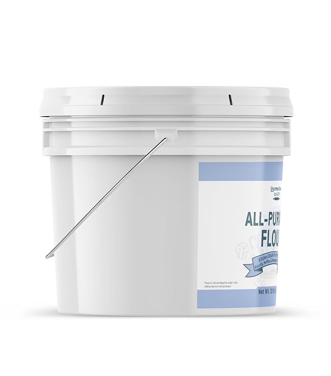Unpretentious All Purpose Flour 2 Gallon Bucket Versatile Kitchen Staple Food Storage