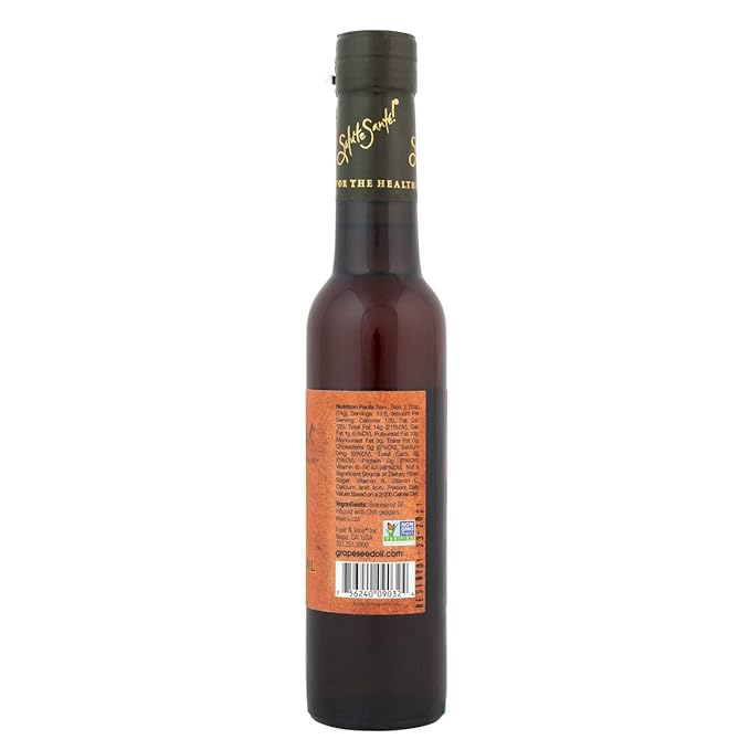 Salute Santé! Chili Infused Grapeseed Oil 200 ml — vegetable oil cooking oil grapeseed oil — Light Chili Aroma Finishing &amp Marinades Sautéing and Roasting Gourmet kitchen essential for everyda