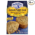 Martha White Muffin Mix Lemon Poppyseed 7.6 Oz. (Pack of 4)