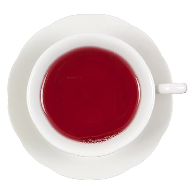 Lady Hannahs Whole Fruit Herbal Tea | Loose Leaf Caffeine-Free Tea | 16oz Resealable Pouch | Sweet Tart Fruity Blend | Hot or Iced | Apple Hibiscus Rosehip Berry tea | Kids Popsicle Friendly