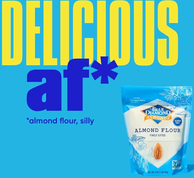 Blue Diamond Almonds Almond Flour Gluten Free Blanched Finely Sifted 48 oz (Pack of 2)