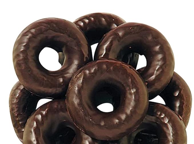 Bayside Candy Chocolate Raspberry Rings - Dark Chocolate Covered Raspberry Jell Rings - Jelly Rings (10LB)