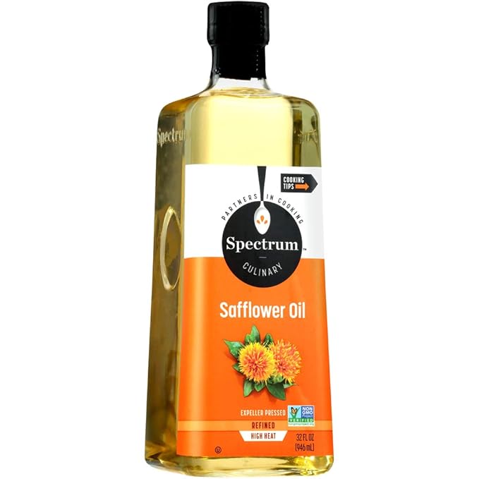 Spectrum Culinary High Oleic Safflower Oil Refined 32 oz (Pack of 12)