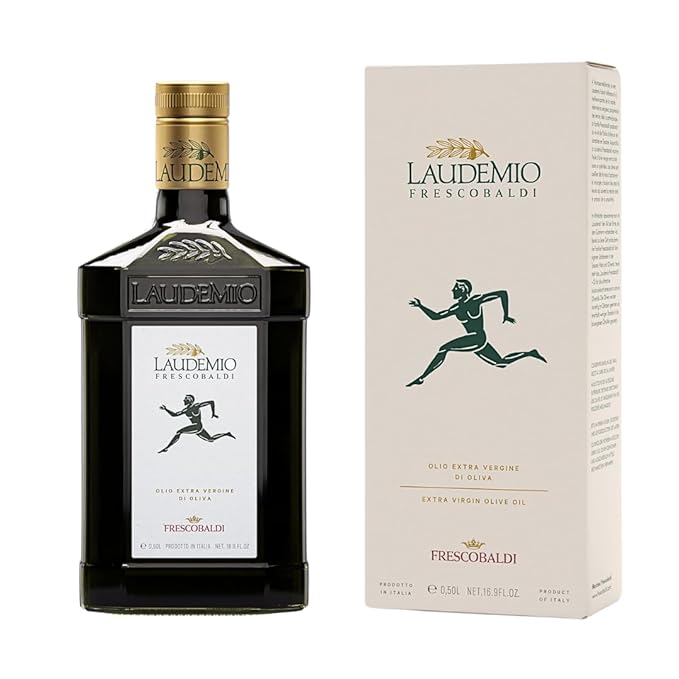 FRESCOBALDI Laudemio Extra Virgin Olive Oil 16.9 FL Oz 500ml Premium Award Winning Product of Tuscany Italy Fruity &amp Peppery Flavor Smooth &amp Robust Low Acidity Rich in Polyphenols