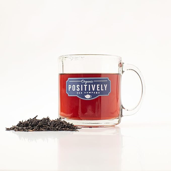 Organic Positively Tea Company Assam TGFOP Black Tea Loose Leaf 16 Ounce