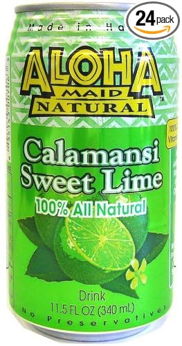 Aloha Maid Natural Drink Calamansi Sweet Lime 11.5 Ounce (Pack of 24)