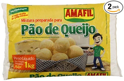 2 Set - Product Amafil Bread Mix Pao de Queijo Pan De Queso 1kg GLUTEN FREE cheese 35.2 Ounce