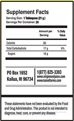 Noni Honey - 100% Pure Raw Unfiltered Unprocessed - 2 Pack of 12oz Glass Bottles
