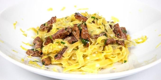 Fettuccine with Lemon Gourmet Egg Pasta (Pack of 4) - Italian Pasta From the Region of Di Campofilone- Imported Italian Egg Pasta- 8.8 ounces / 250 grams