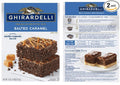 Brownie Mix Caramel Premium Salted Brownie Mix (Pack Of 2 Boxes) 16 Oz. Each Brownie Mix Box.
