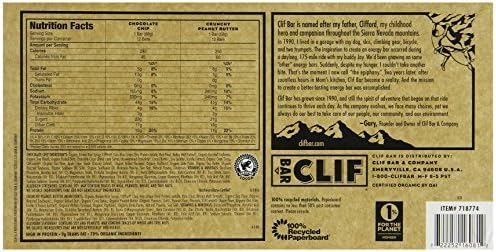 Clif Bar Variety Pack Chocolate Chip Crunchy Peanut Butter 2.4 oz. Nutrition Bars (24 Count)(Pack of 2)