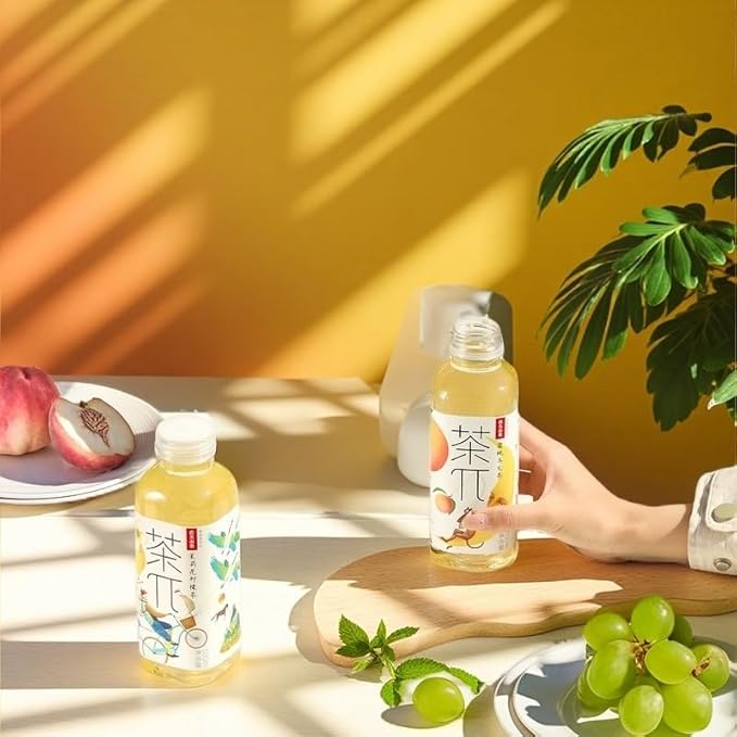 Tea PI Iced Tea – Peach Oolong Tea Sweet Iced Fruit Tea Bottles Real Juice -16.9 fl oz 500mL 15 Pack