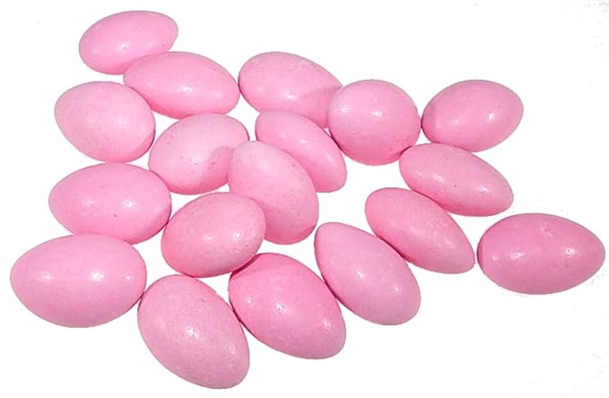 Jordan Almonds - Candy Coated Almonds - Pastel Pink - Top Grade Almonds Covered In A Thin Candy Coating By CandyKorner - 5 Pound (80 Ounce)