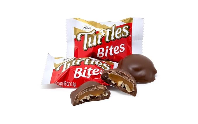 Turtles Original Bite-Size Candies 0.42 Oz Pack Of 60