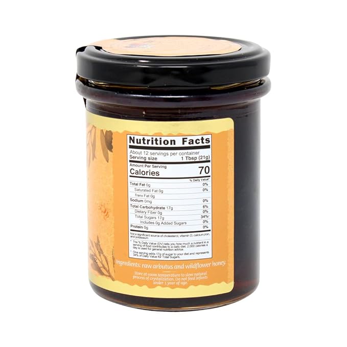 MY LAND Arbutus and Wildflower Greek Natural Raw Honey Unfiltered (9.5 Ounce (Pack of 2))