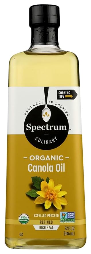 Spectrum Naturals Organic Refined Canola Oil 32 Ounce - 6 per case.