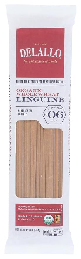De Lallo Linguine Whole Wheat #6 16x 1 LB