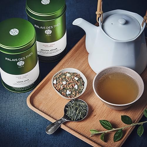 Palais des Thés - Long Jing - Chinese Green Tea - Premium Loose Leaf Serves 20-25 Cups - 3.5oz Tin