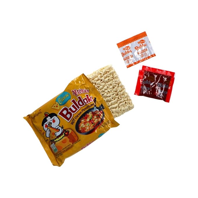 Samyang Buldak RamenSpicy NoodlesStir Fried Ramen NoodlesCheese40 Packs in 1 Box
