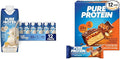 Pure Protein Vanilla Protein Shake 30g Complete Protein Vitamins A C D and E plus Zinc &amp Bars High Protein Nutritious Snacks to Support Energy Low Sugar Gluten Free