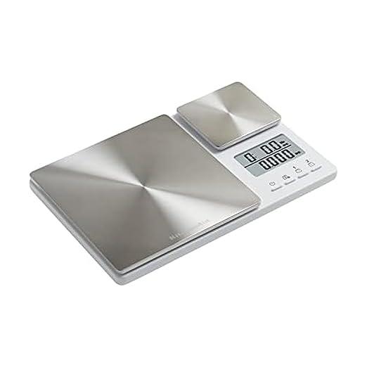 KitchenAid KQ909 Dual Platform Digital Kitchen and Food Scale 11 Pound Capacity and Precision 16oz Capacity White with Stainless Steel