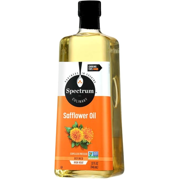 Spectrum Culinary High Oleic Safflower Oil Refined 32 oz (Pack of 12)