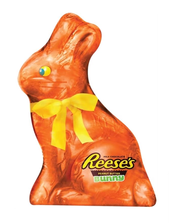 Reese Milk Chocolate Peanut Butter Easter Bunnies - Pack of 2 - Classic Taste the Whole Family will Love - Perfect for Easter Baskets and Sharing with Others