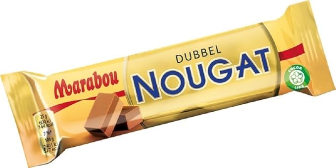 42 Bars x 50g of Marabou Dubbel Nougat - Double Nougat - Original - Swedish - Milk Chocolate