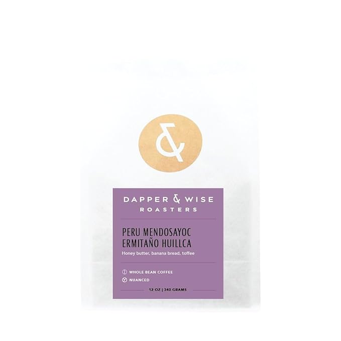 Peru Mendosayoc Ermitaño Huillca - Roasted by Dapper &amp Wise - Freshly Ground Coffee - 2 Pound Bag