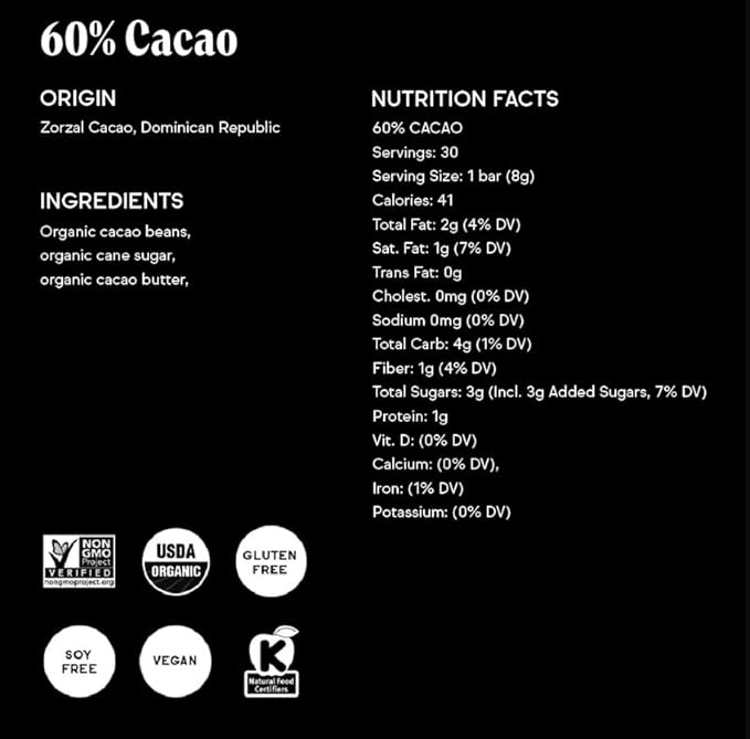 Raaka Dark Chocolate Gift Box | Mini Dark Chocolate Variety Pack | Organic Vegan Gluten Free | Box of 30 Individually Wrapped Chocolates