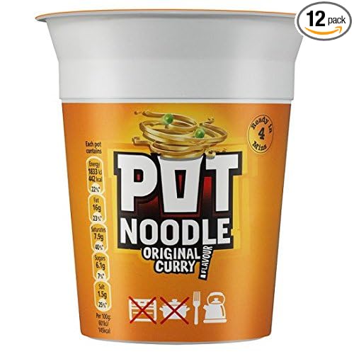 Original Curry Pot Noodle (Pack of 12)