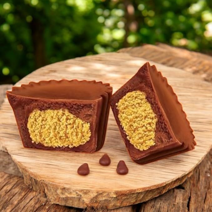 Zero Sugar Miniatures Chocolate Peanut Butter Cups - 2 lb Approx 105 Pieces Individually Wrapped Milk Chocolate Peanut Butter Candy - Sugar Free Chocolate Treats Holiday Favors &amp Party Desserts