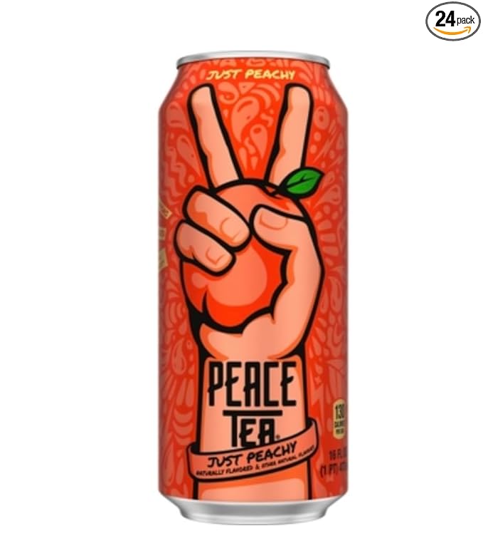 Peace Tea 16 Fluid Ounces 24 Count (Just Peachy)