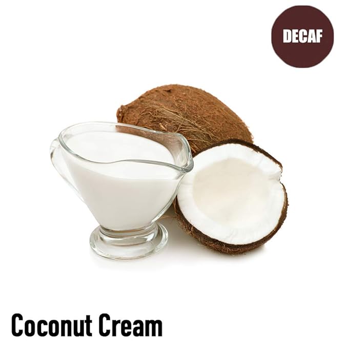 Volcanica Coconut Cream Flavored Decaf Coffee Whole Bean Fresh Roasted 16-ounce