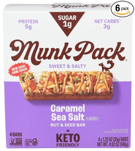 Generic Mu.nk Pa.ck Bar Caramel Sea Salt 4.92 oz (Pack Of 6)