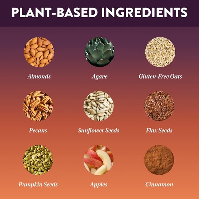 Protein Puck Plant Based Bars | Snacks with Vegan Protein | 16 Count | 3.25 oz Full Size | Gluten Free Non Dairy Kosher Certified Non GMO Premium Healthy Bars | Harvest Moon