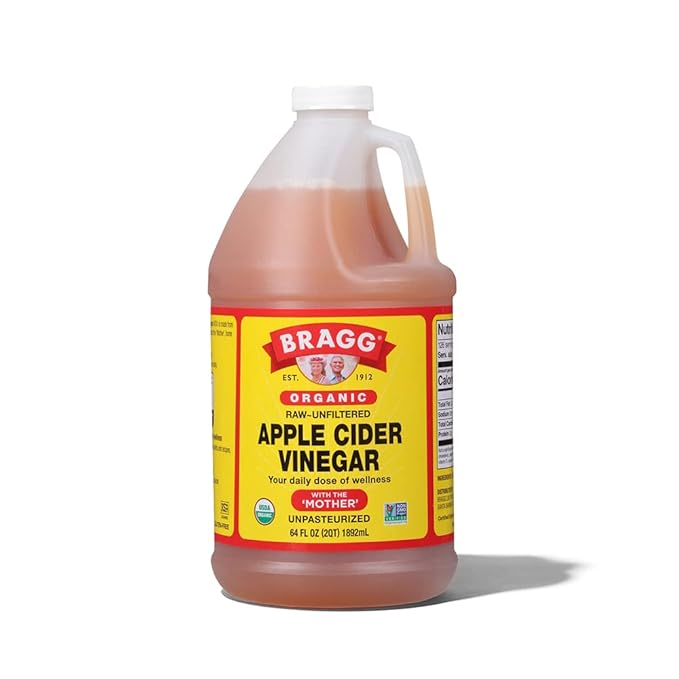Bragg Organic Apple Cider Vinegar 64oz with the Mother + Bragg Liquid Aminos All-Purpose Seasoning 128oz