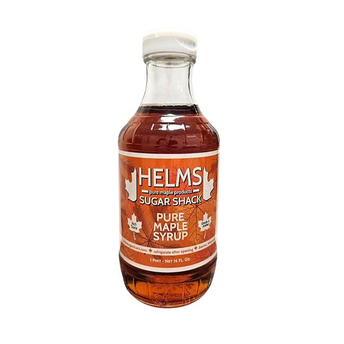 Helms Sugar Shack Pure Maple Syrup 1 Pint (16 fl oz)