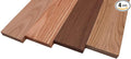 Domestic Exotic Variety Pack - Grey Elm Coffee Nut Walnut Butternut - 3/4 x 4 (4 Pcs) (3/4 x 4 x 18)