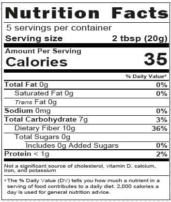 Organic Powder - Blend in Smoothies Cakes High Fiber Content Made w/Cold-Pressed Natural Ingredients Gluten-Free All Purpose Antioxidants Rich - Certified USDA (3.52 Oz (Pack of 1) Apple)