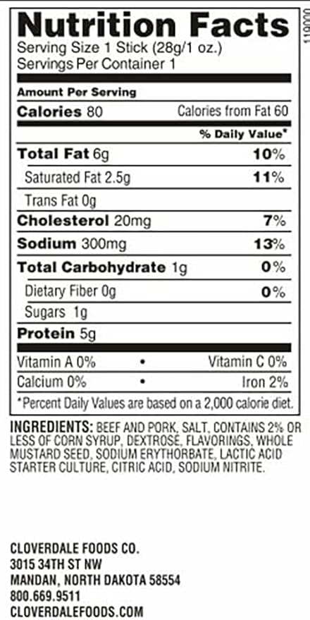 Cloverdale Tangy Snackers Summer Sausage Stick 1 Ounce Variety – Individually Wrapped Summer Sausage Beef Sticks Soft Bite Meat Sticks Summer Sausage Sticks
