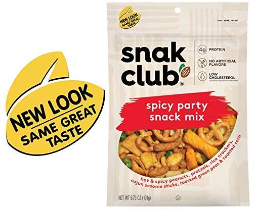 Snak Club Spicy Party Snack Mix 6.75 Ounce (Pack of 6)